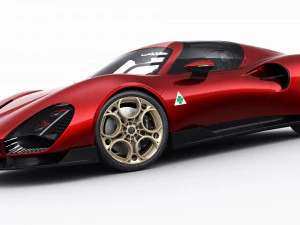 Alfa Romeo 33 Stradale 2024 3D Model