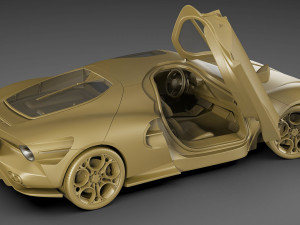 Alfa Romeo 33 Stradale 2024 Model 3D