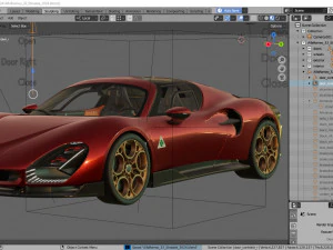 Alfa Romeo 33 Stradale 2024 3D Model
