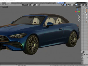 Mercedes-Benz CLE Cabriolet 2024 3D Model