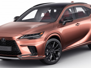 Lexus RX500 F-sport 2023 3D-Modell