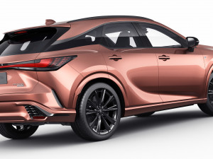 Lexus RX500 F-sport 2023 3D-Modell