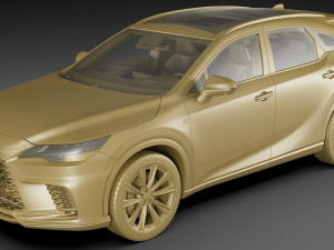 Lexus RX500 F-sport 2023 3D-Modell