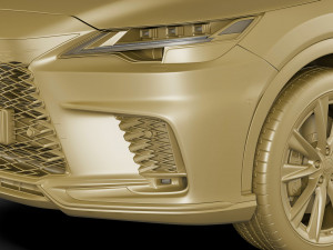 Lexus RX500 F-sport 2023 3D-Modell