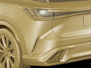 Lexus RX500 F-sport 2023 3D-Modell