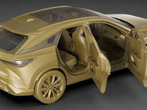 Lexus RX500 F-sport 2023 3D-Modell