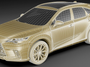 Lexus RX500 F-sport 2023 3D-Modell