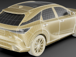 Lexus RX500 F-sport 2023 3D-Modell