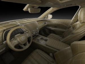 Lexus RX500 F-sport 2023 3D-Modell