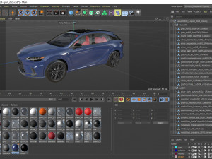 Lexus RX500 F-sport 2023 3D-Modell