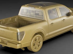 F-150 Pick-up Platinum 2024 3D 모델