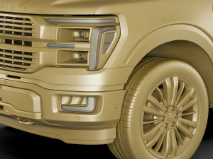 F-150 Pick-up Platinum 2024 3D 모델