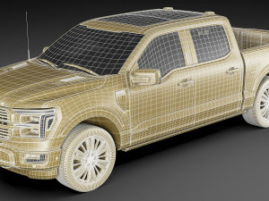 F-150 Pick-up Platinum 2024 3D 모델