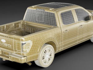 F-150 Pick-up Platinum 2024 3D 모델