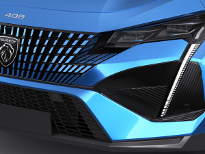 Peugeot 408 2023 3D Model