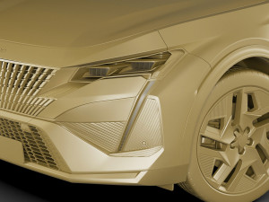 Peugeot 408 2023 3D Model