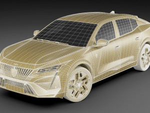 Peugeot 408 2023 3D Model