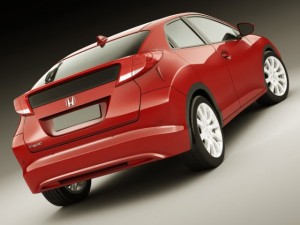 honda civic eu 2012 5 door Modèle 3D