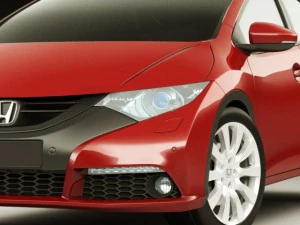 honda civic eu 2012 5 door 3D Model
