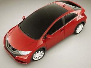 honda civic eu 2012 5 door Modèle 3D