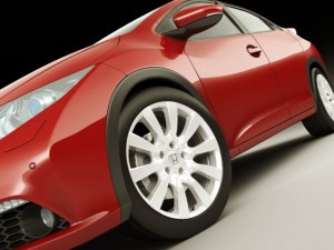honda civic eu 2012 5 door Modèle 3D