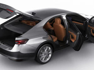 Skoda SuperB 2024 3D Model