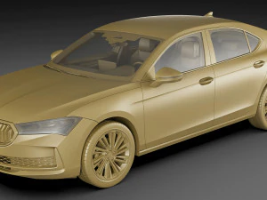 Skoda SuperB 2024 3D Model