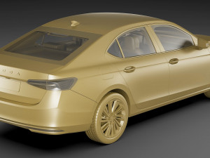 Skoda SuperB 2024 3D Model