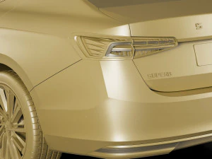 Skoda SuperB 2024 3D Model