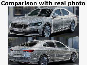 Skoda SuperB 2024 3D Model