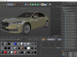 Skoda SuperB 2024 3D Model