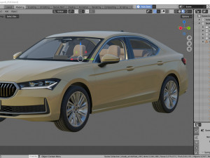 Skoda SuperB 2024 3D Model