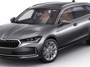 Skoda SuperB Combi 2024 3D Model