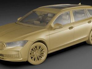Skoda SuperB Combi 2024 Model 3D