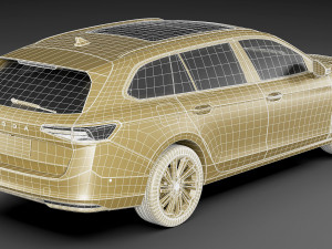 Skoda SuperB Combi 2024 Model 3D