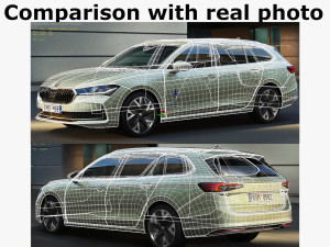 Skoda SuperB Combi 2024 Model 3D
