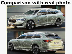 Skoda SuperB Combi 2024 3D Model