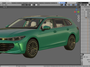 Volkswagen Passat Variant 2024 3D Model