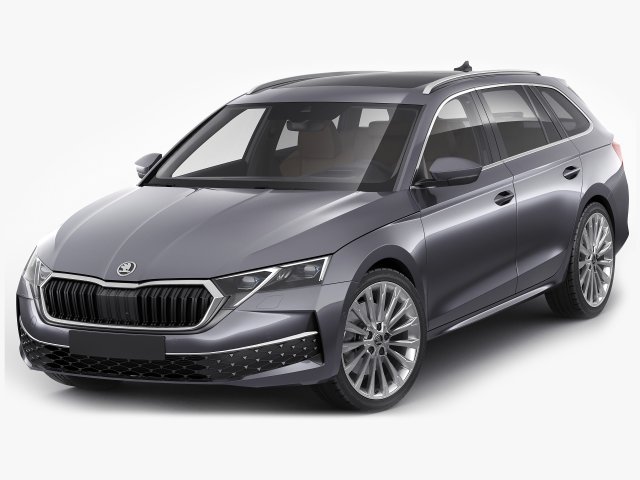 Skoda Octavia Combi 2025 3D Модель .c4d .max .obj .3ds .fbx .stl .blend 
