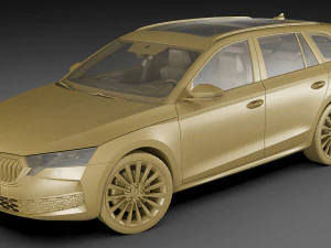 Skoda Octavia Combi 2025 Modello 3D