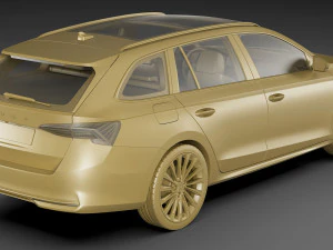 Skoda Octavia Combi 2025 Modello 3D