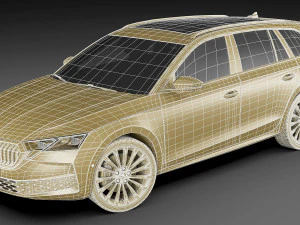 Skoda Octavia Combi 2025 Modello 3D