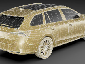 Skoda Octavia Combi 2025 3D Модель