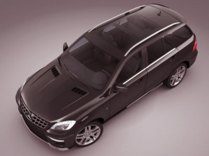mercedes ml63 amg 3D Modell