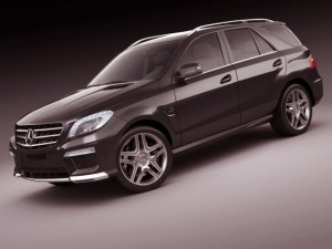 mercedes ml63 amg 3D Modell