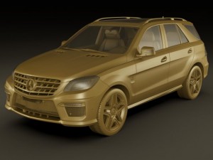 mercedes ml63 amg 3D Modell