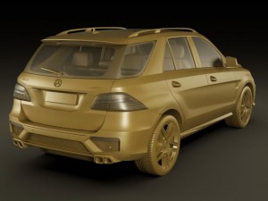 mercedes ml63 amg 3D Modell