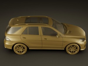 mercedes ml63 amg 3D Modell