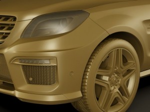 mercedes ml63 amg 3D Modell