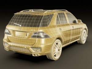 mercedes ml63 amg 3D Modell